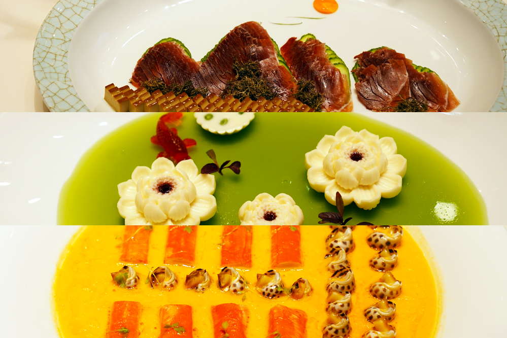 大觀樓長聯(lián)宴。從上至下依次為北走蜿蜒、九夏芙蓉、蟹嶼螺洲。供圖