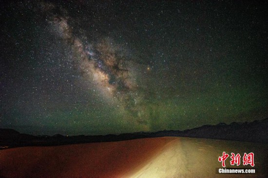 圖為6月20日晚，高原銀河風光。曹枝清 攝
